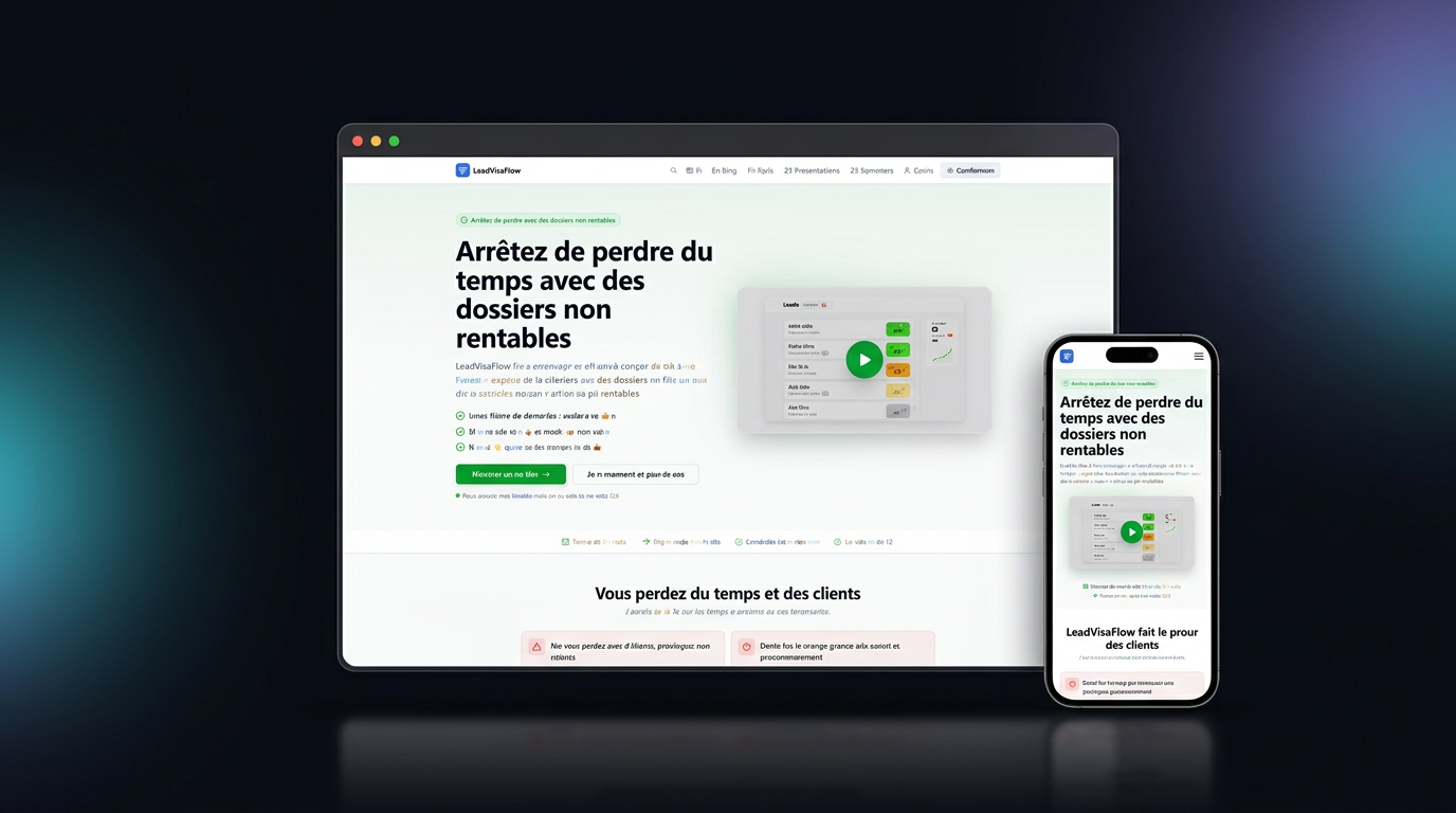 Lead Visa Flow — aperçu projet